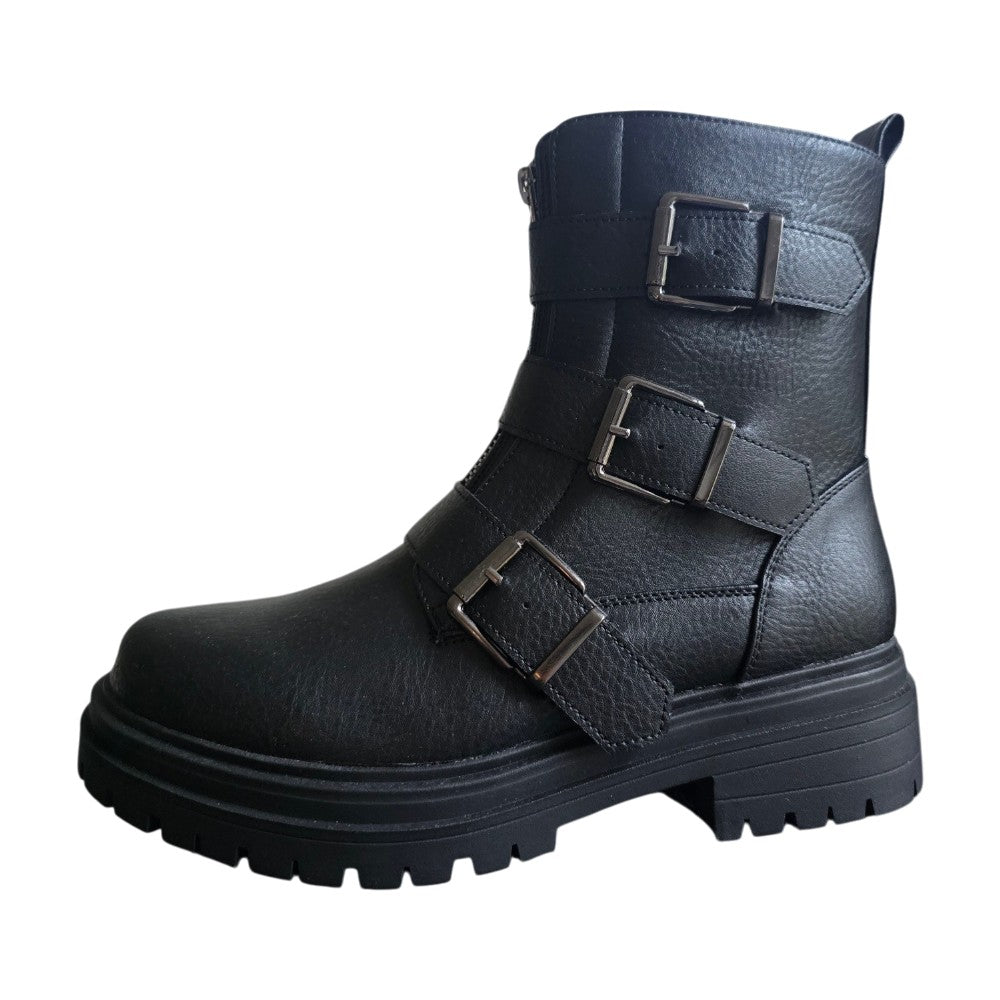 Dames biker boot 221 Zwart