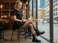 Dames biker boot 221 Zwart