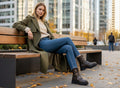 Dames biker boot 221 Donker Bruin