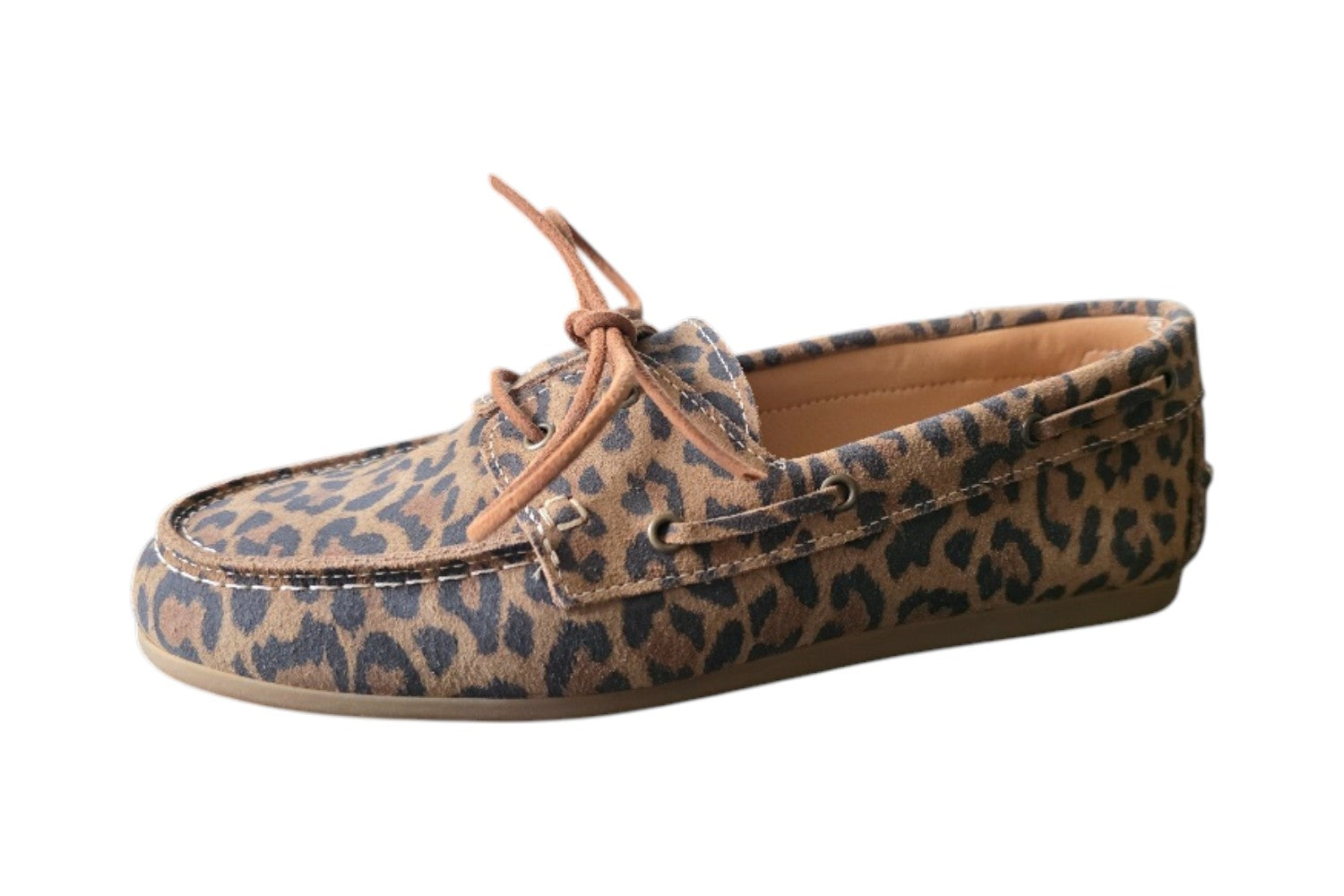 Mocassin Leopard Suede