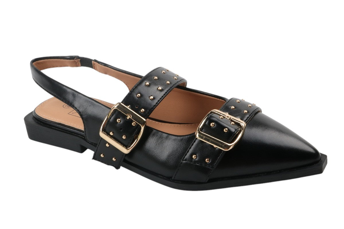 Slingback Zwart