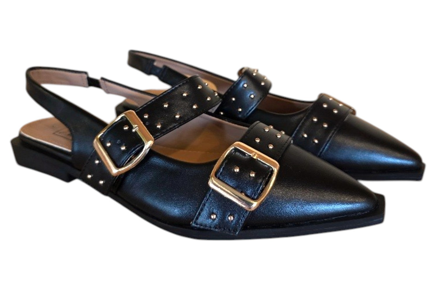 Slingback Zwart