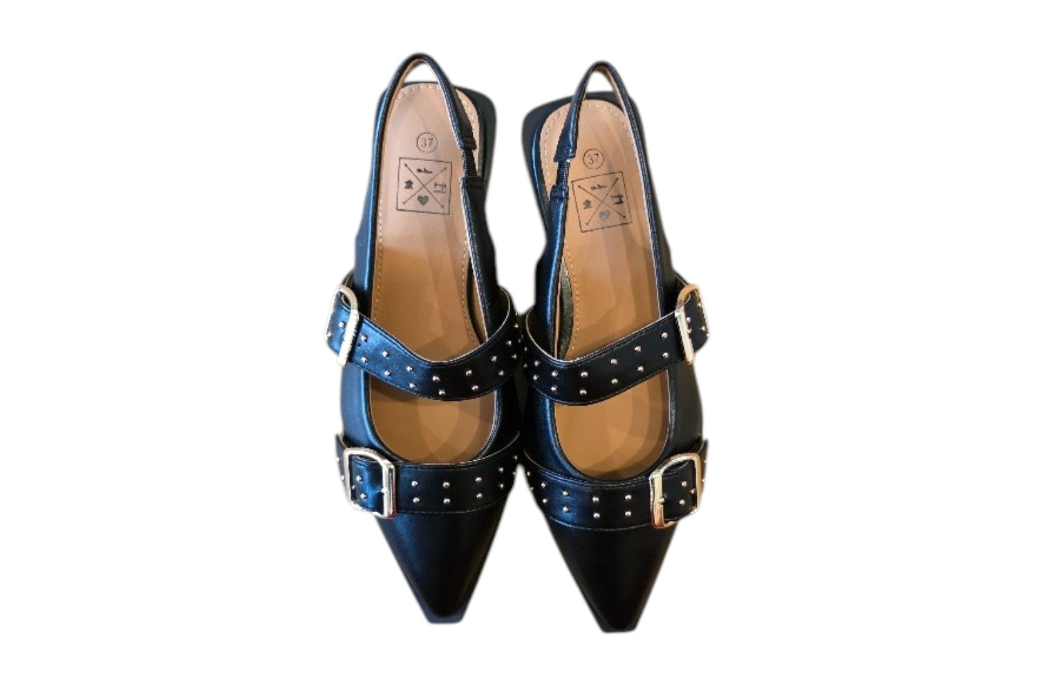 Slingback Zwart