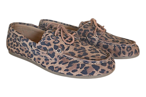 Mocassin Leopard Suede