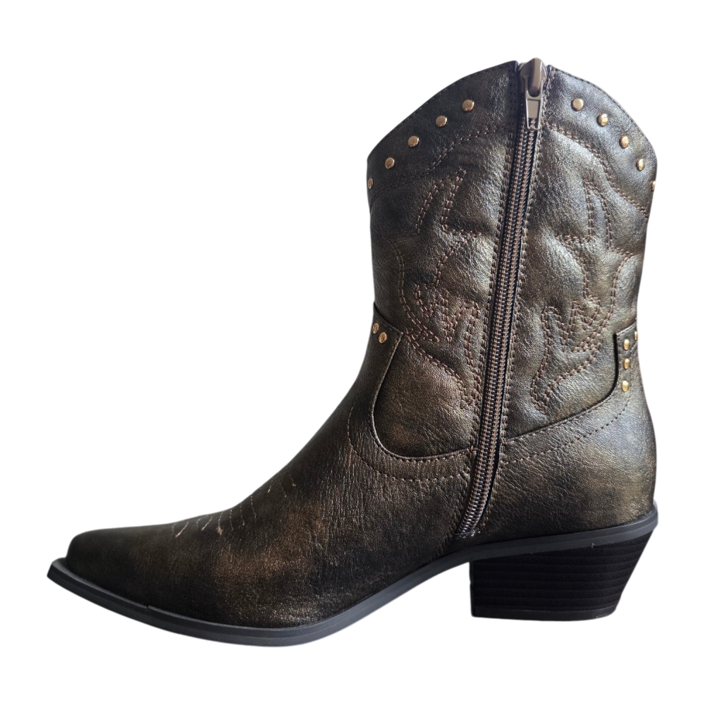 Dames western boot Brons