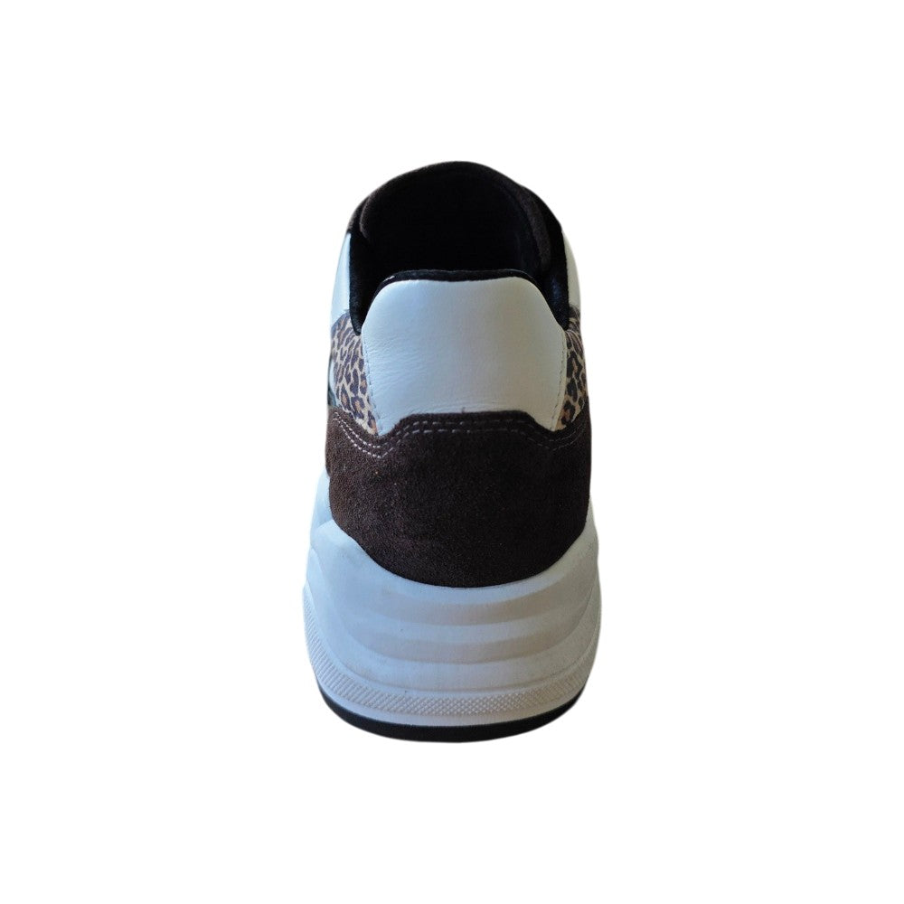 Dames sneaker 849 leer Donker Bruin
